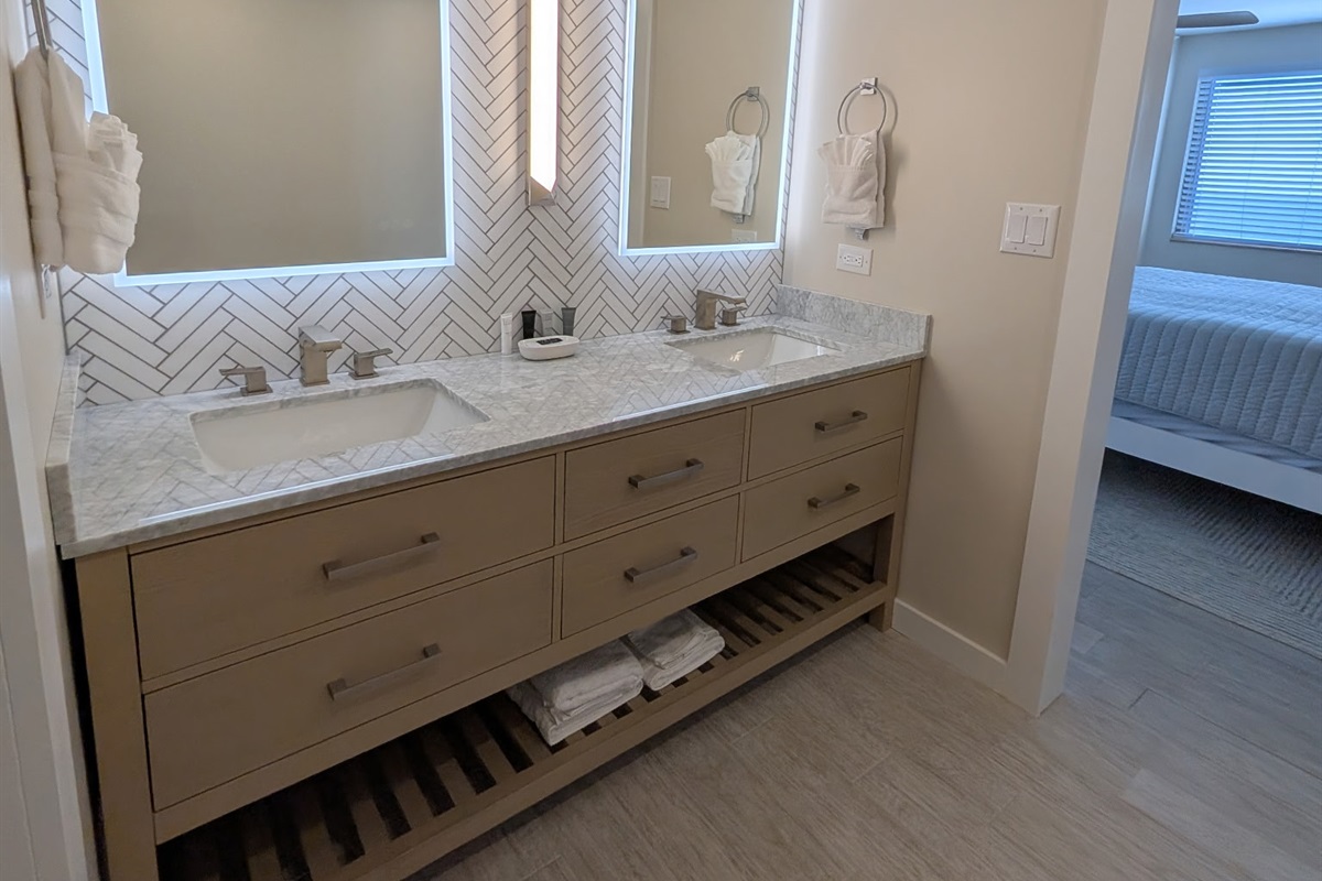 Beautiful new double vanity