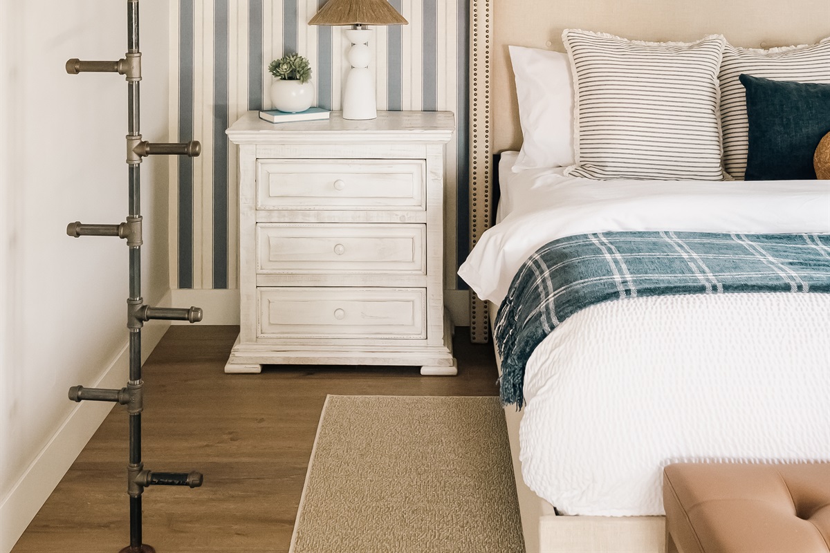 Rest easy in this king bedroom on the main floor.