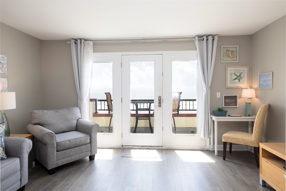 Doors to the balcony