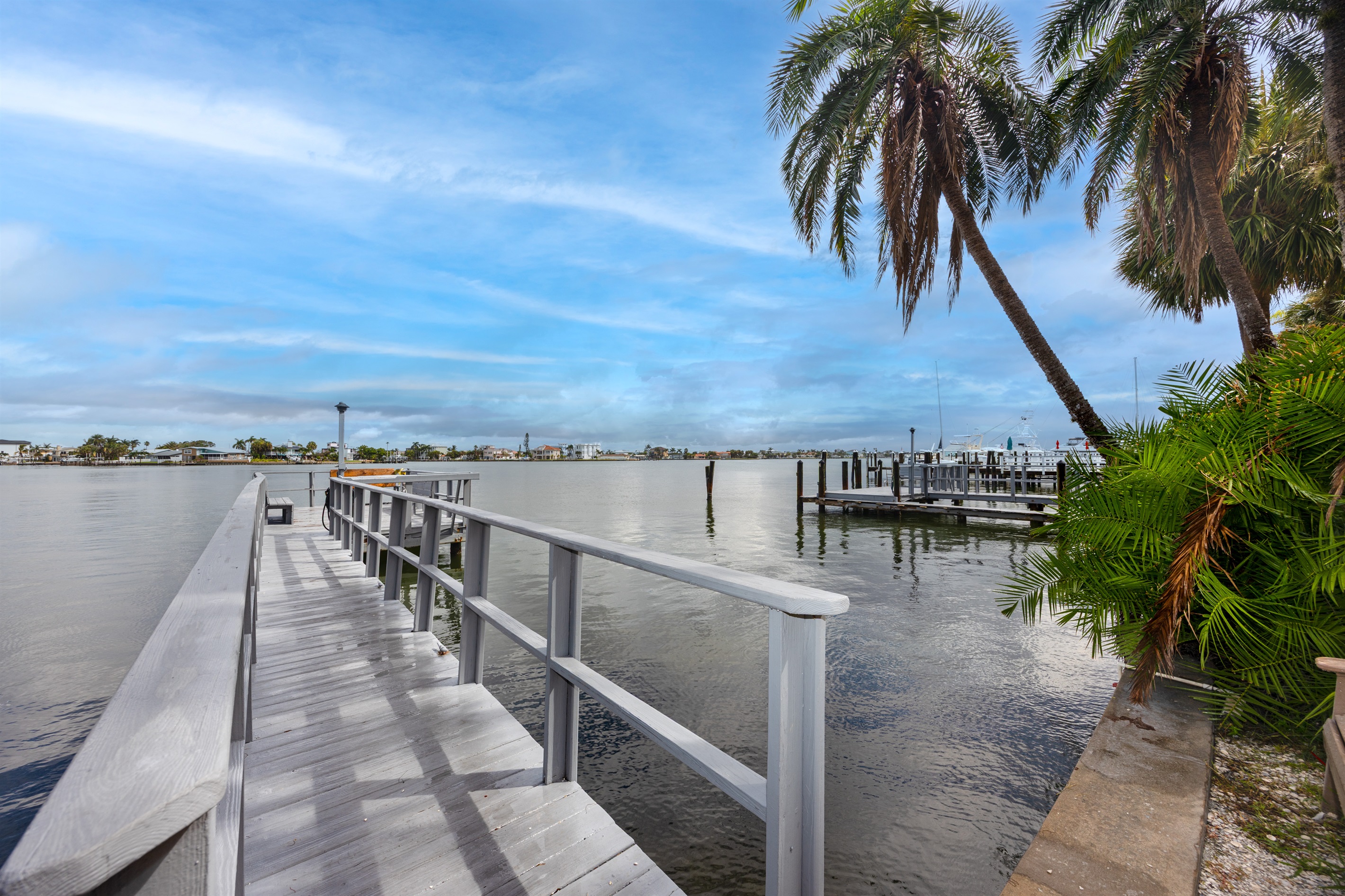 Fish off the dock or just enjoy