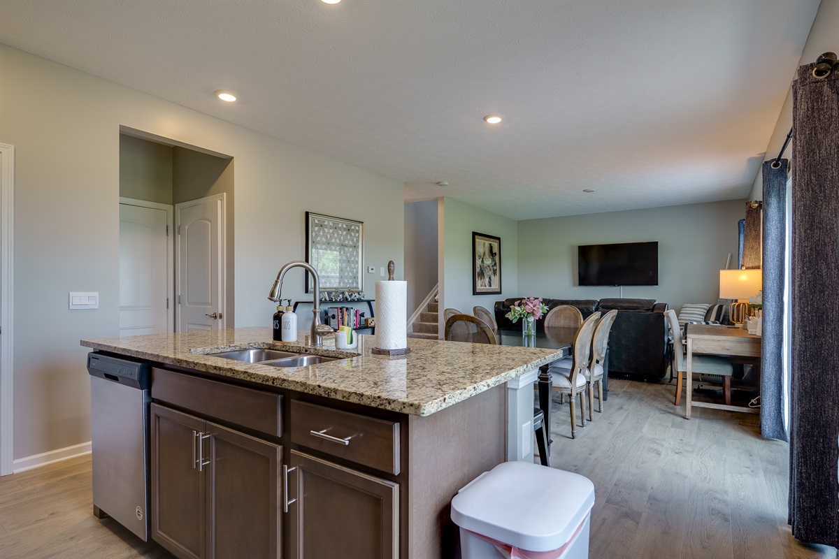 Functional Kitchen Island with Built-In Sink
