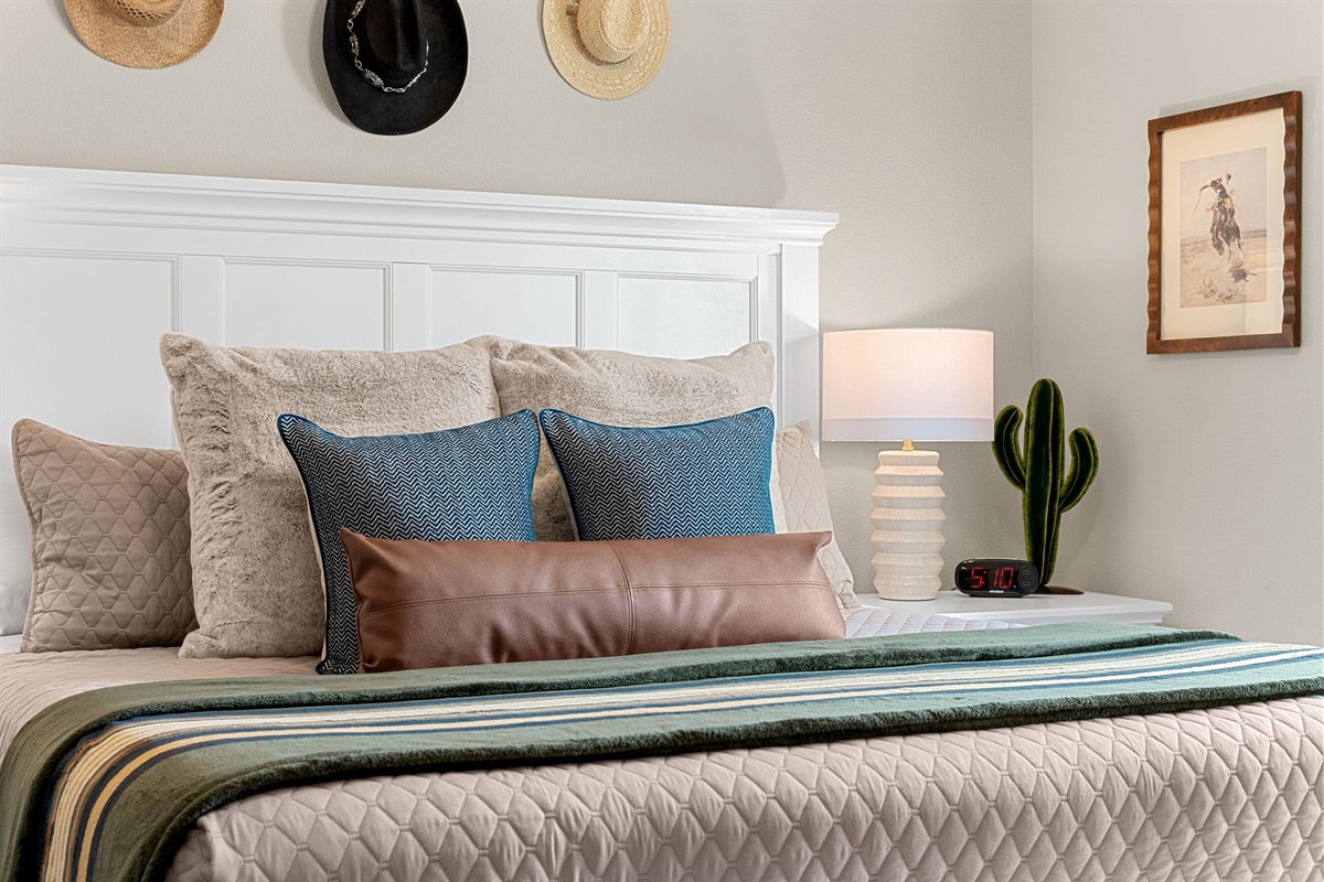 Main level king master bedroom