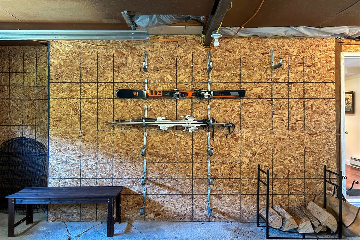 Ski area in the garage