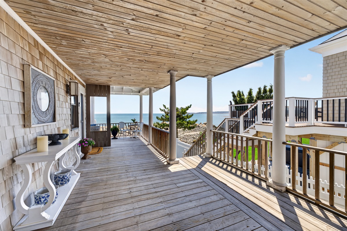 A perfect view before you get into the entrance door!