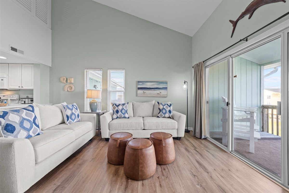 Spacious layout with comfortable seating perfect for relaxing or gathering