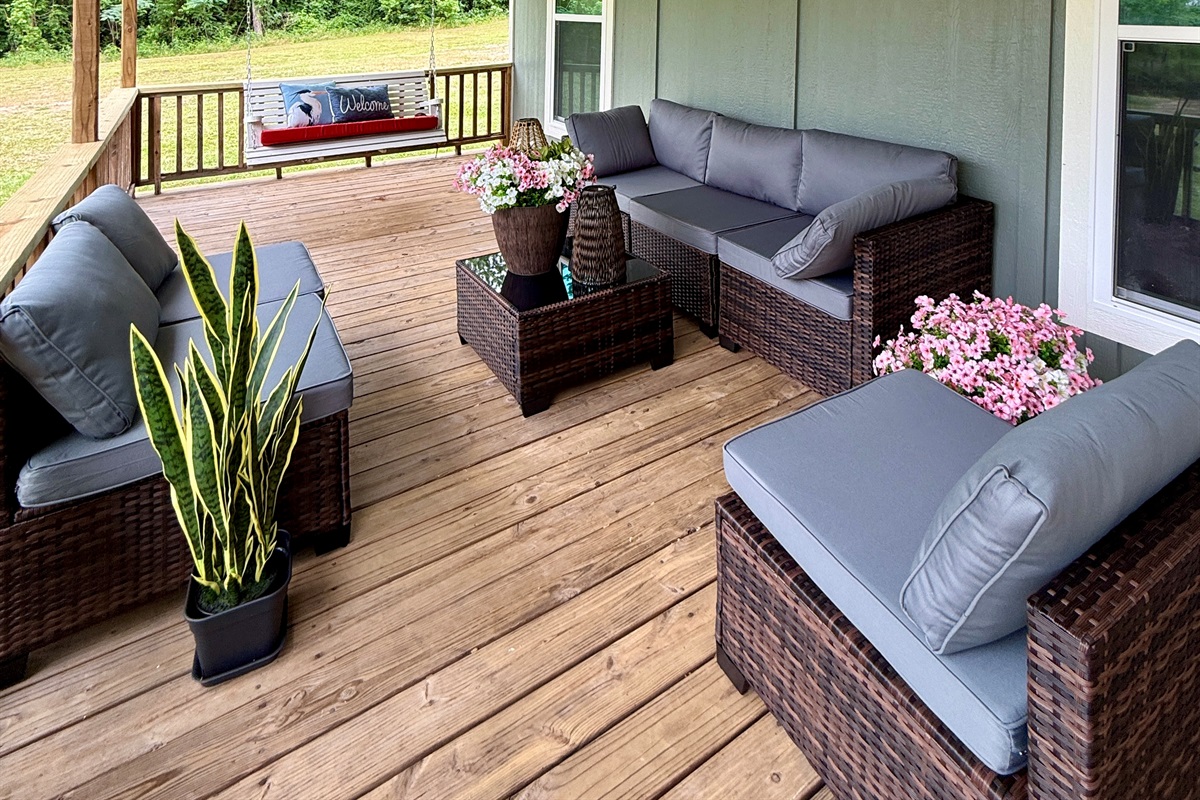 Settle in for a relaxing time on the porch!