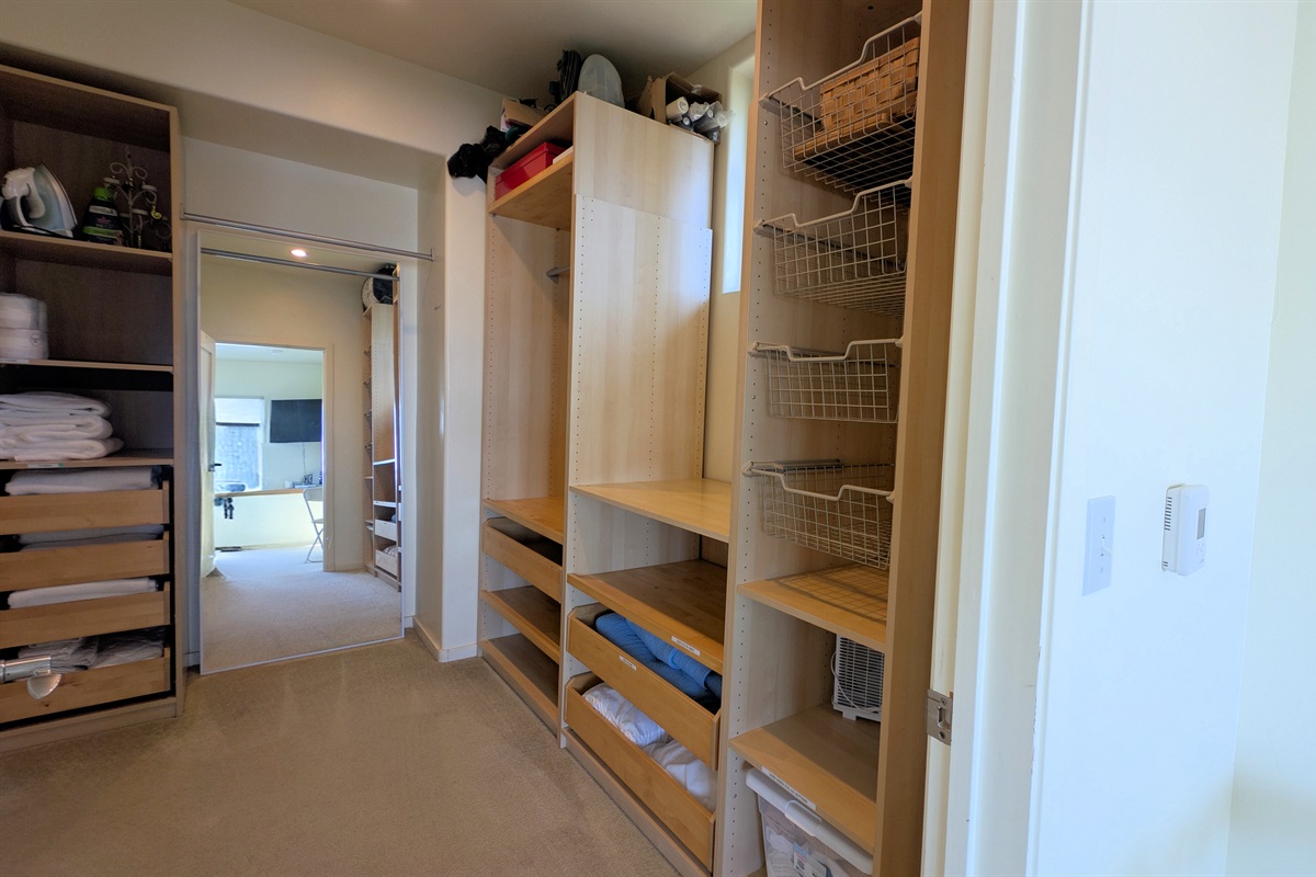 upstairs walk in closet