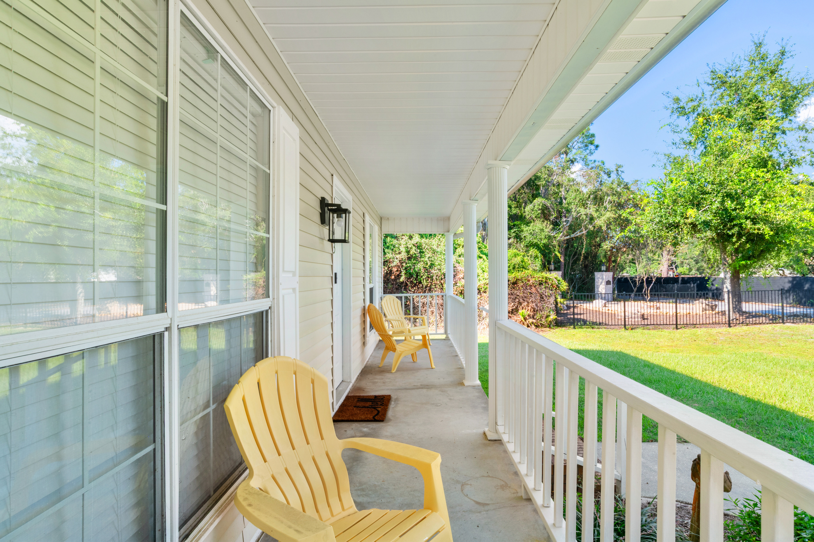 Enjoy morning coffee or a cool evening beverage on the front porch.
