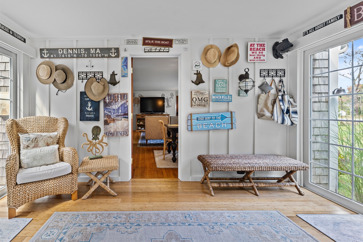 Whether you use it as a mudroom or a hallway, it’s a great spot to step into!