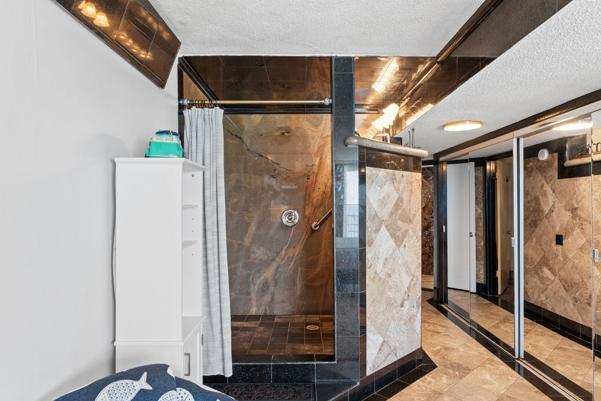 Master bedroom in room shower 