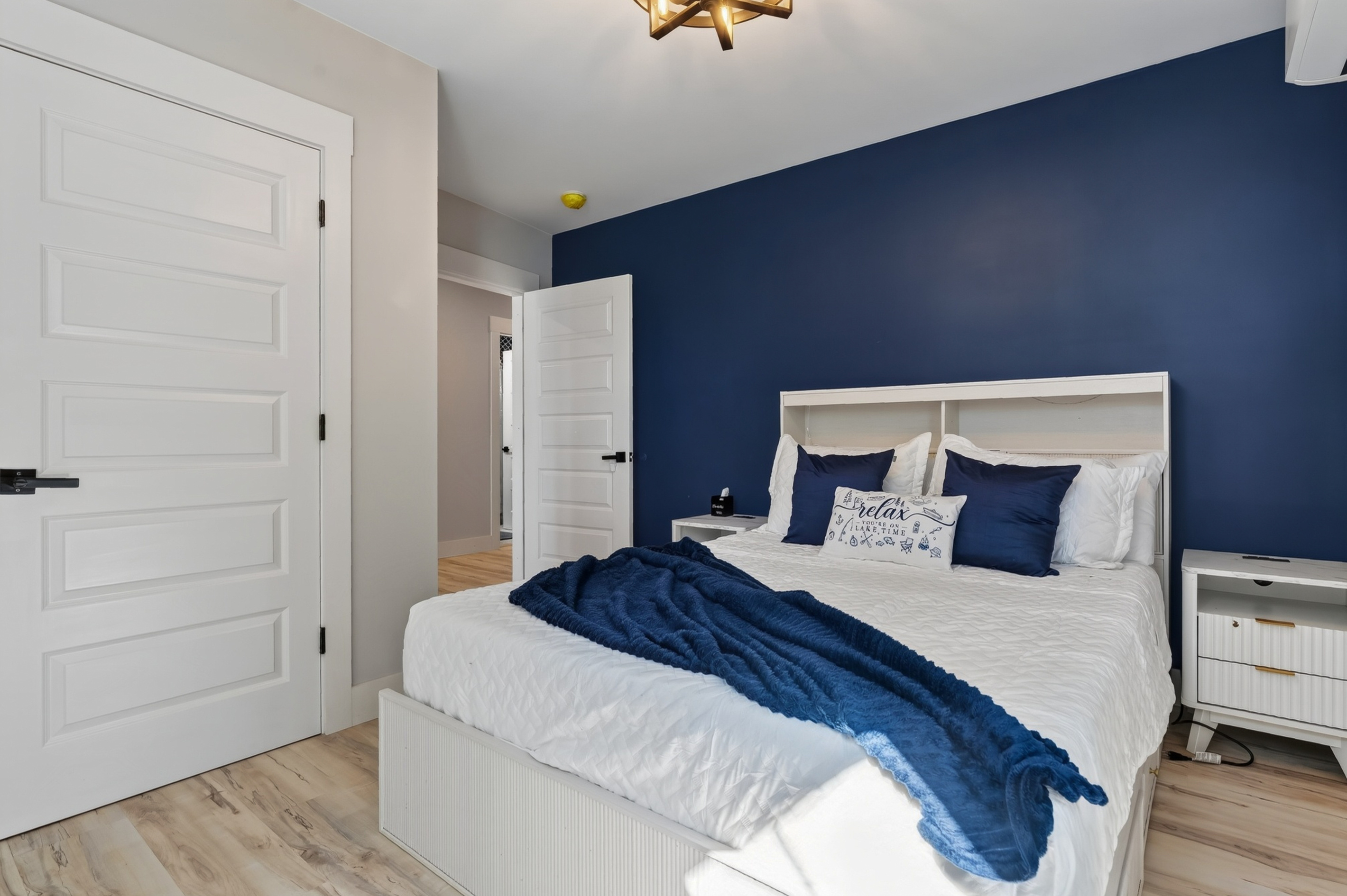 Comfortable, uncluttered, and ready for the kind of sleep that only happens when you’re truly away.