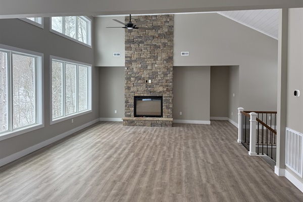 Great room fireplace, construction update 1/31/26.