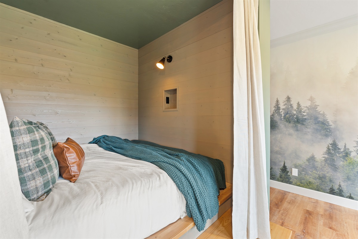 Each section has its own light & outlets.