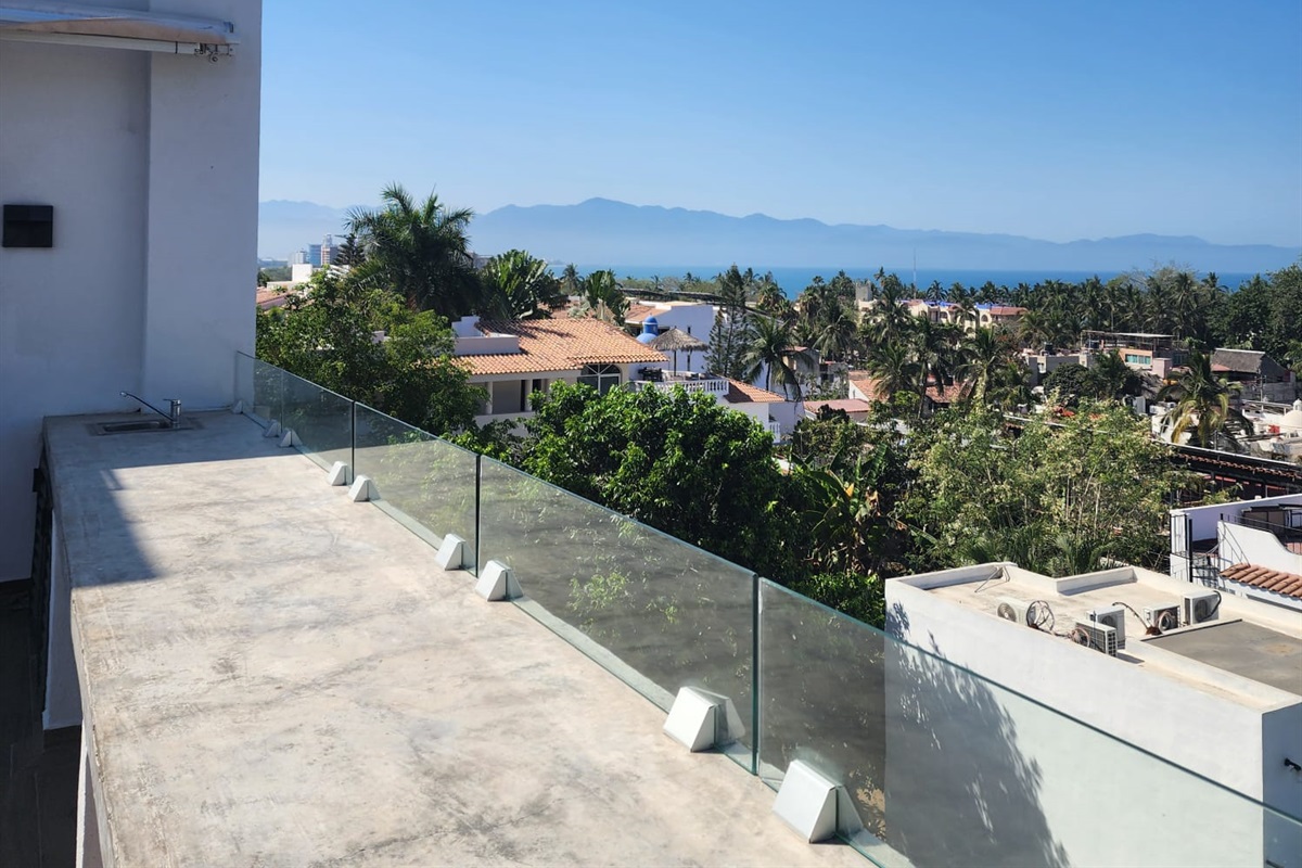 View from the rooftop pool 