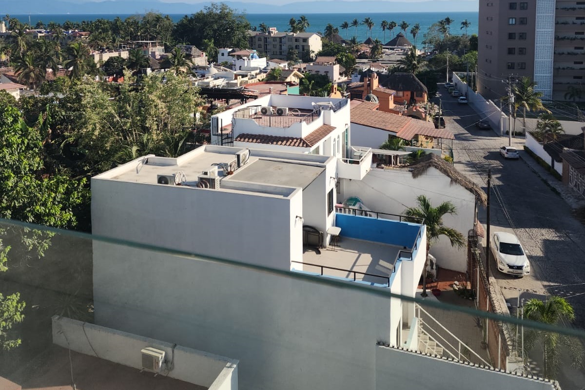 View from the rooftop pool 