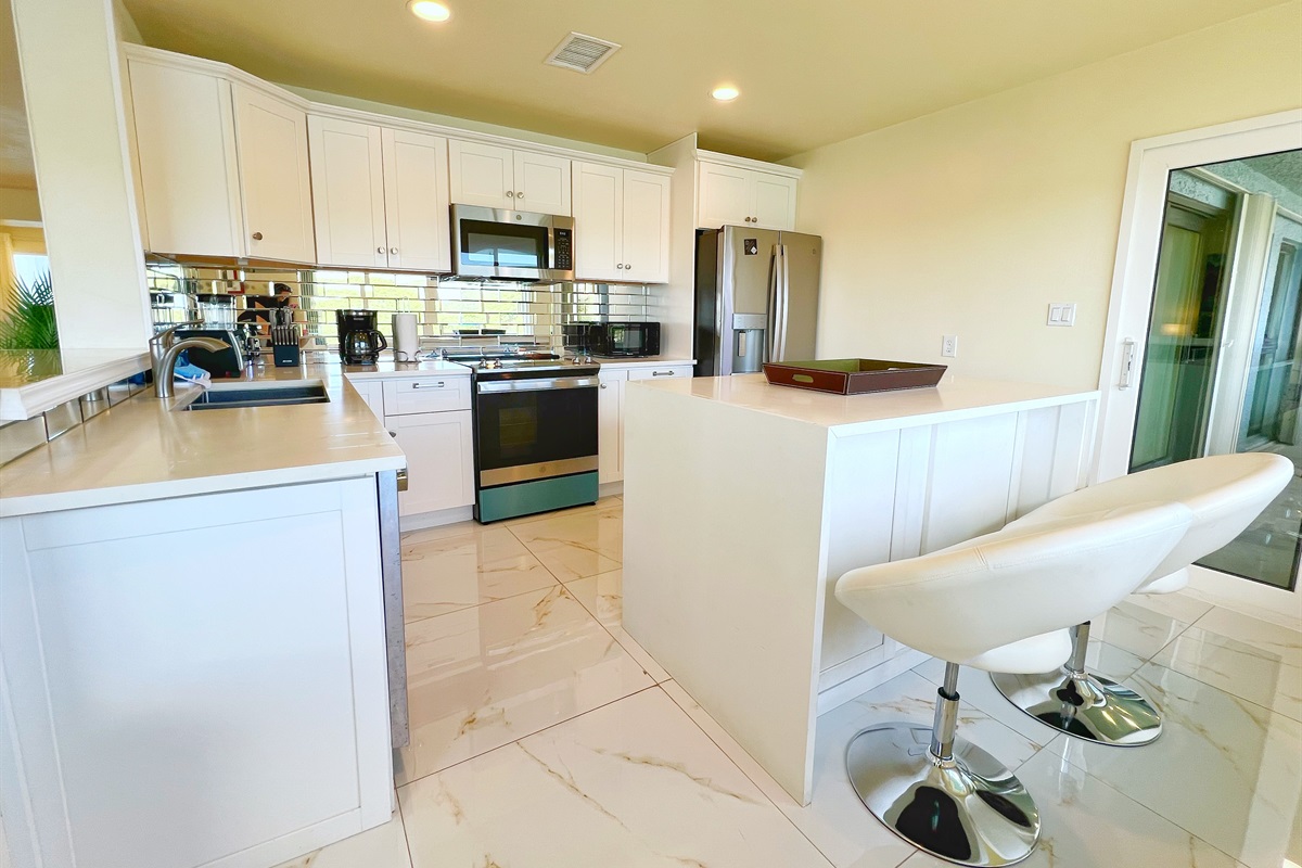 From stocked drawers to full-size fridge, you&rsquo;ve got everything you need to feel at home.