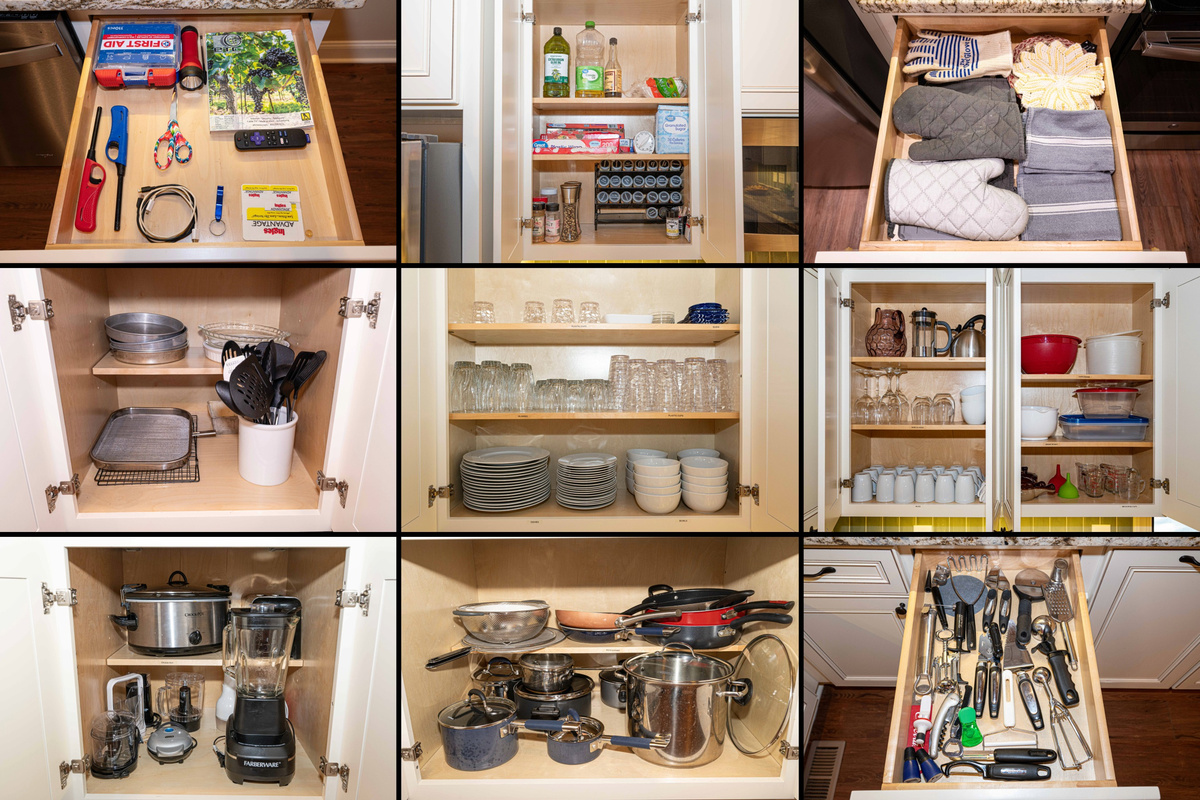 Fully stocked kitchen
