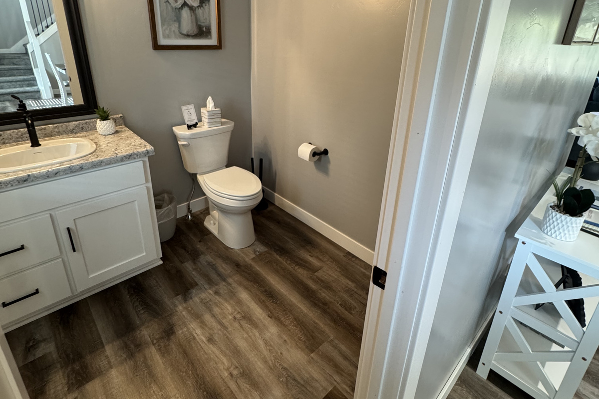 Half bath on first floor
