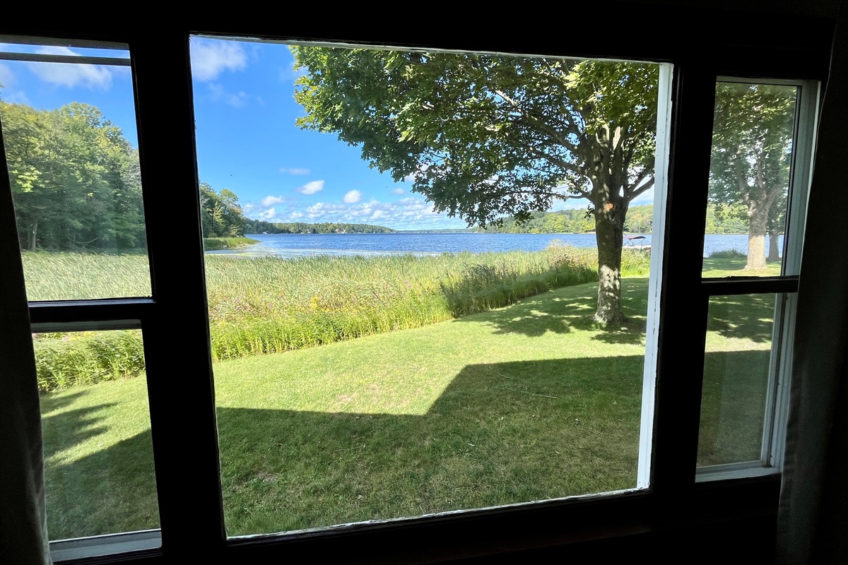 Living room view of the lake