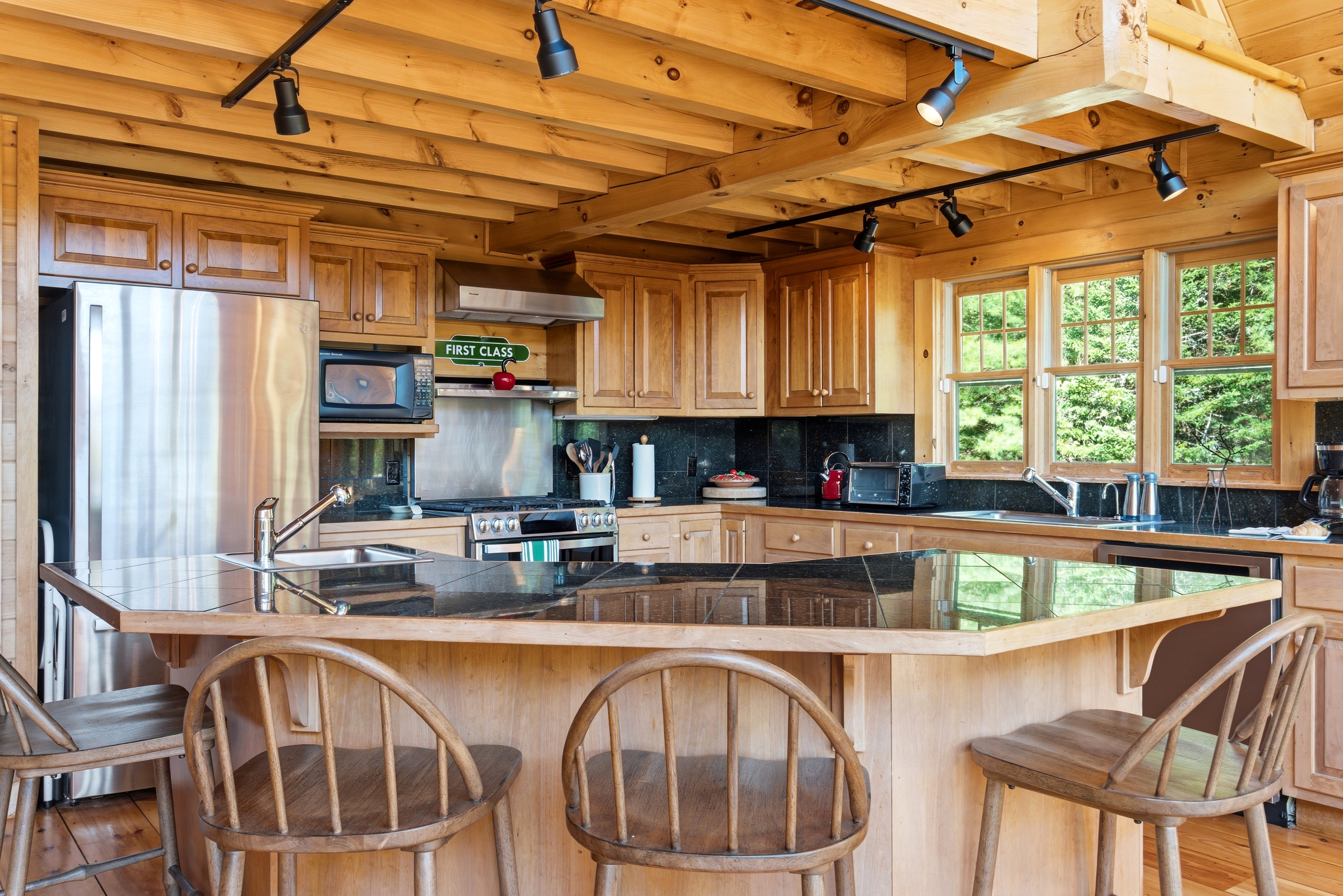 Prepare everything from quick snacks to gourmet meals in the spacious, well-appointed kitchen.