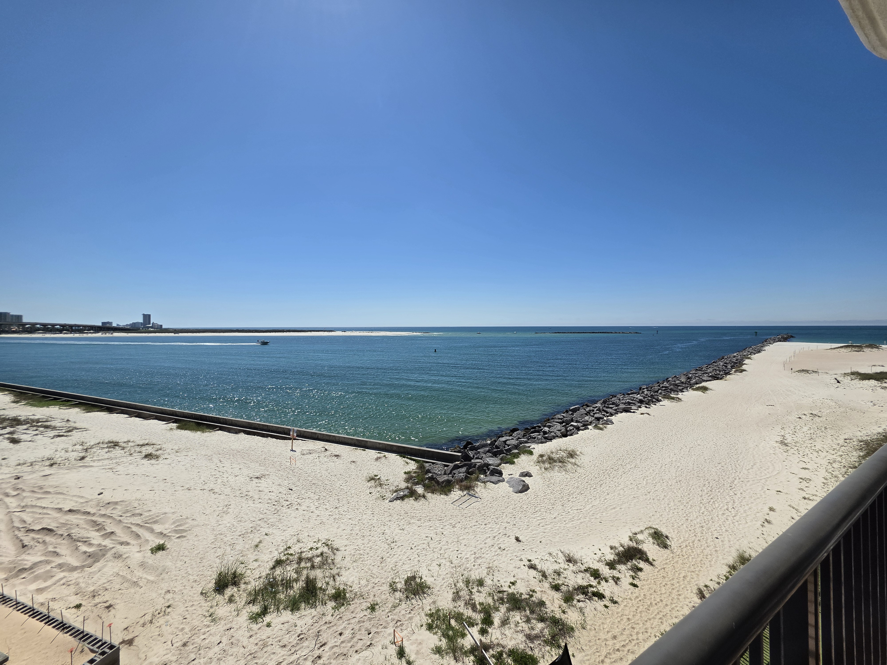 View from the living room balcony door