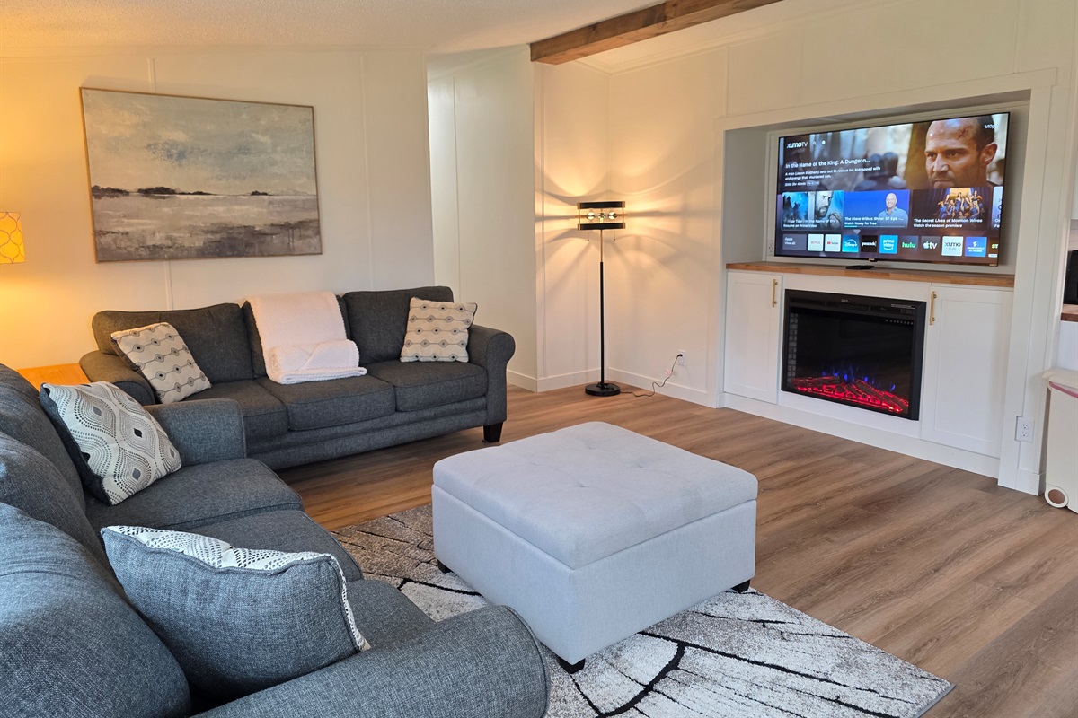 Living Room with Electric fireplace