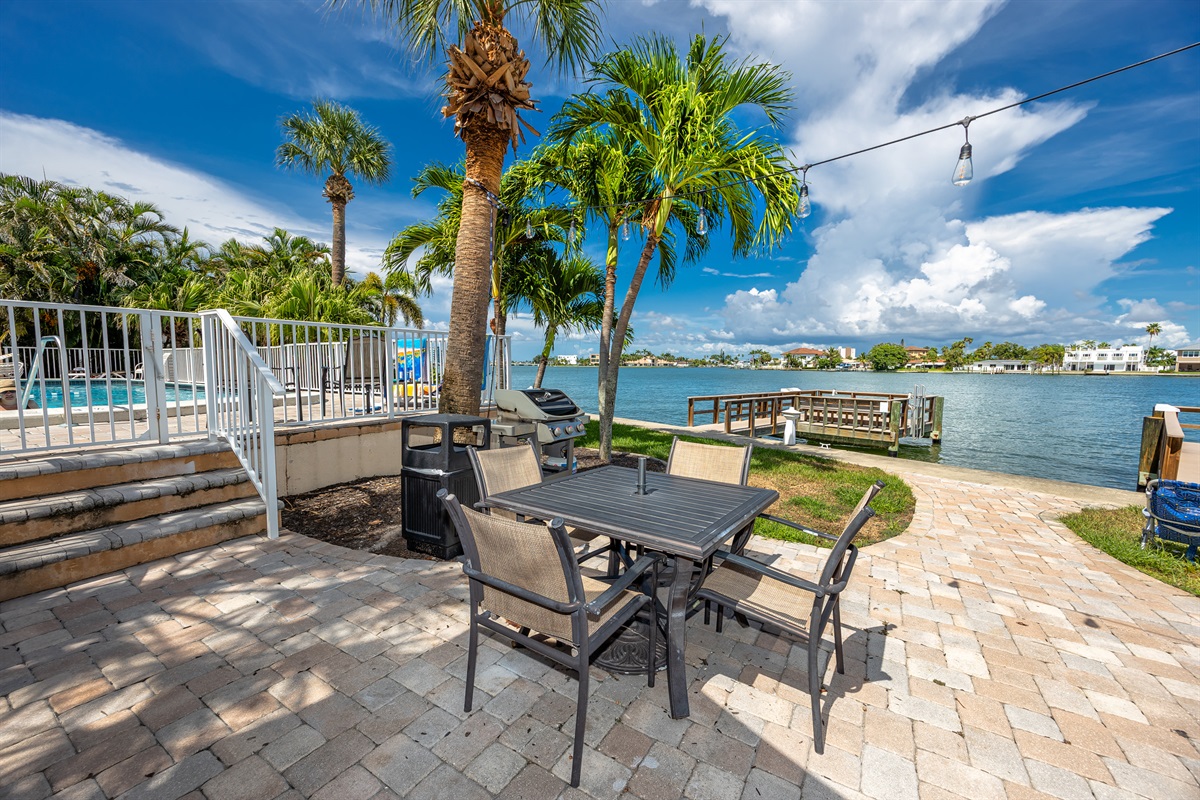 Shaded patio areas