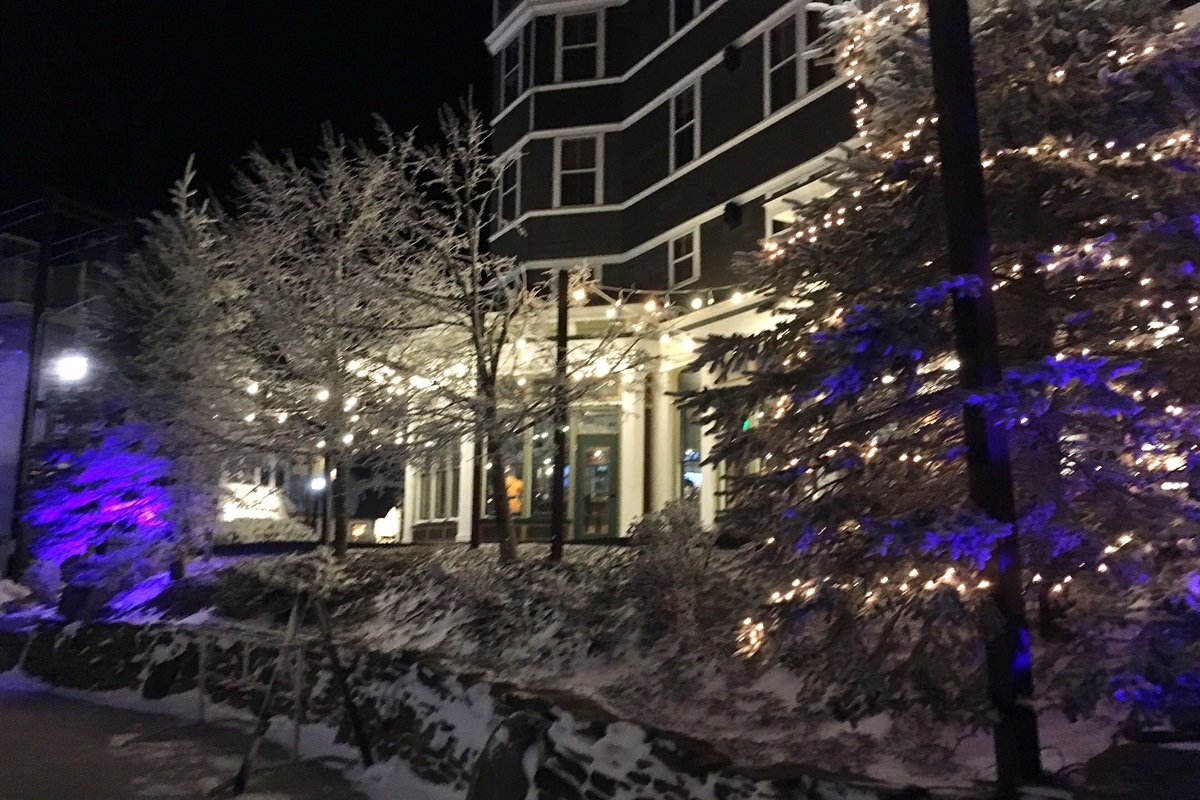 Snowshoe Village is just steps from Mountain Lodge.