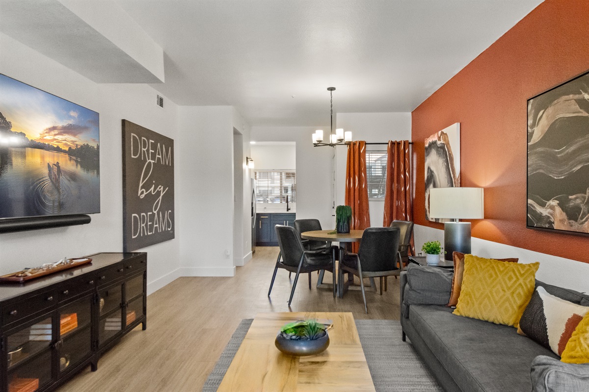 💫 A relaxing living room designed to help you feel right at home.