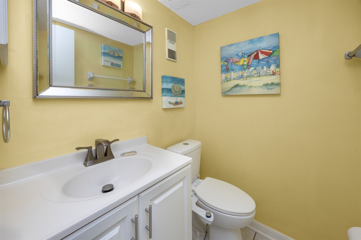 half bath located on the first level