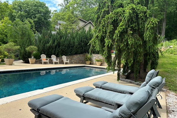 Enjoy relaxing and lounging poolside in comfort