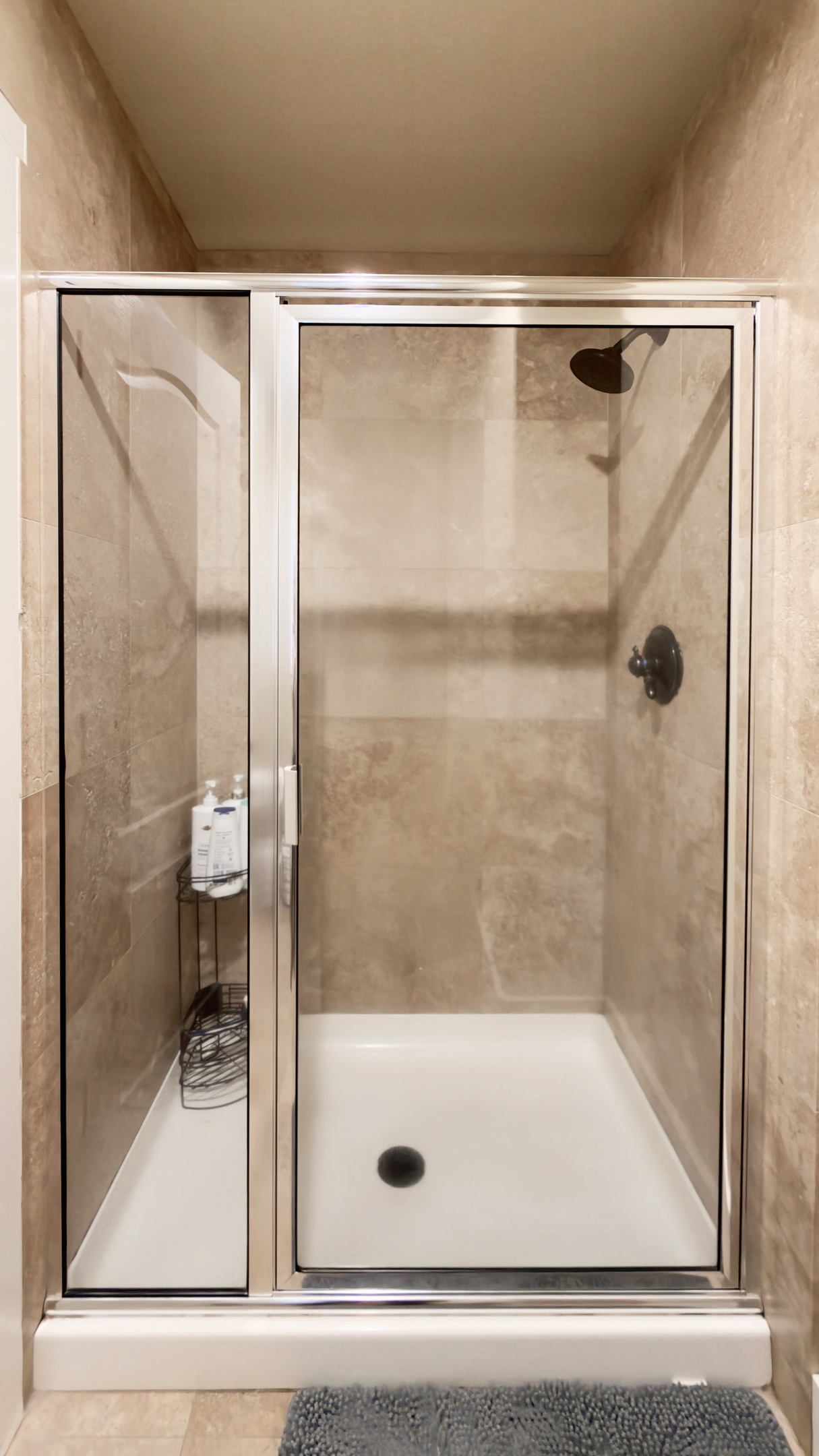 Primary bathroom shower.