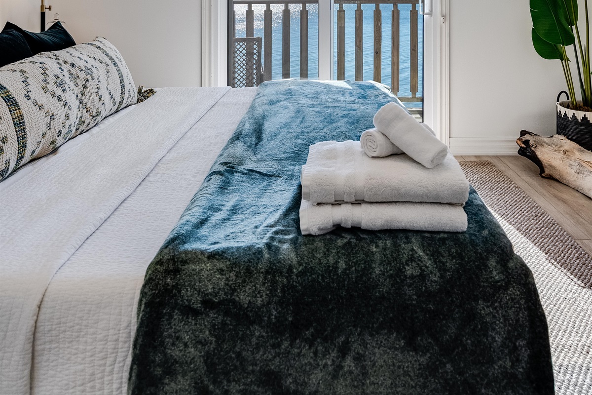 Top Floor master bedroom with ensuite and private balcony