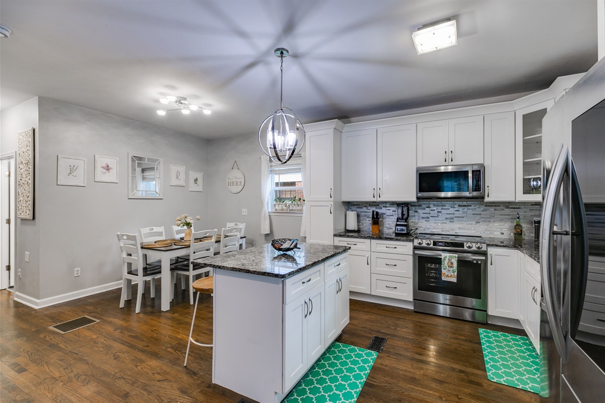 Hang out in one place with this open concept space.