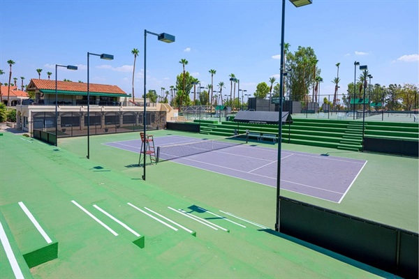 One of 28 pickleball and 7 tennis courts