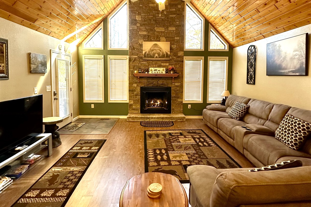 Relax with a movie night or gather around after a day of exploring
