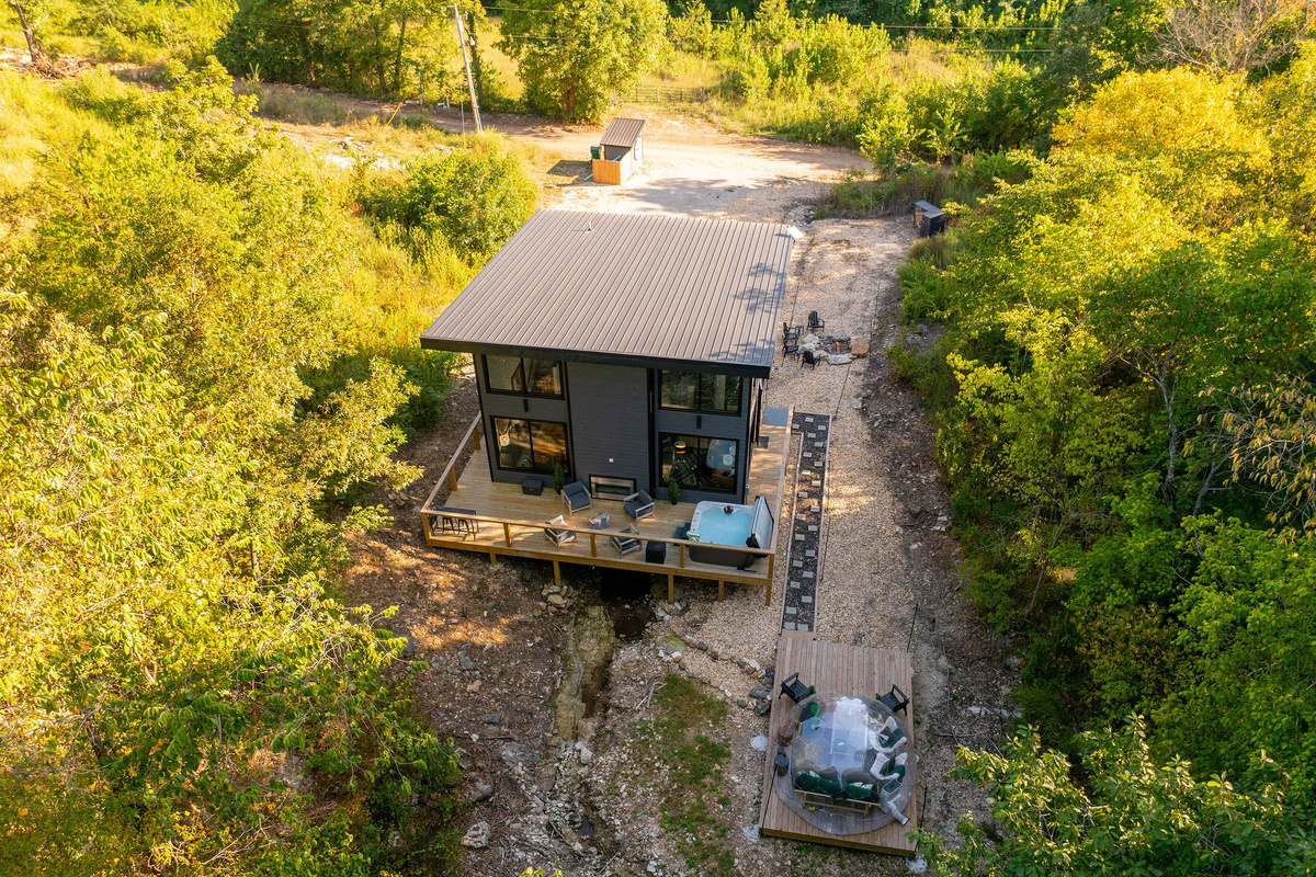 Tucked into two wooded acres near Table Rock Lake, Echo Creek feels wonderfully removed from the everyday.