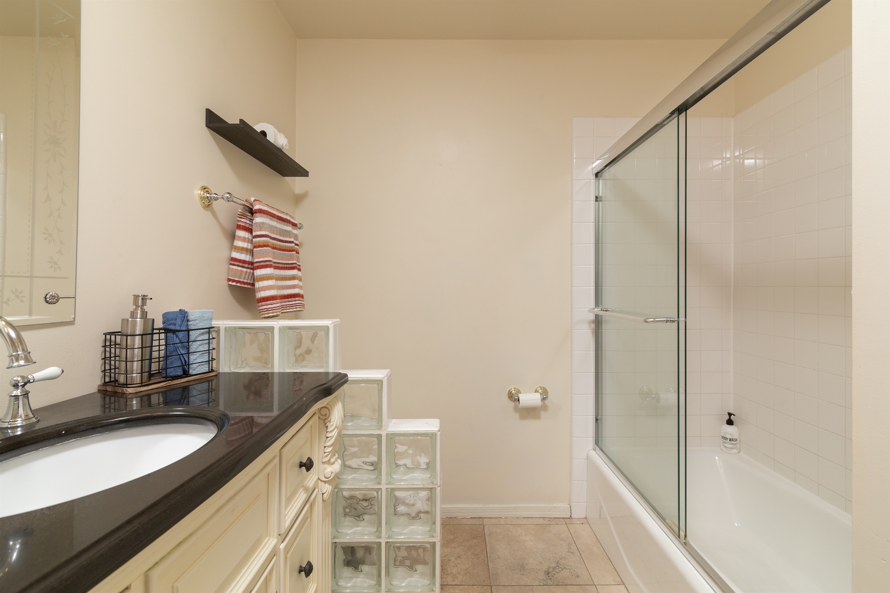 Bathroom 2 with a shower / tub combo