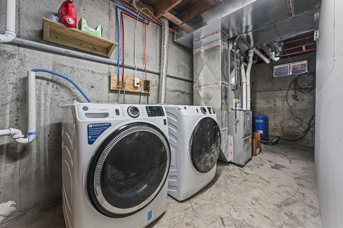 Laundry Area in Basement 