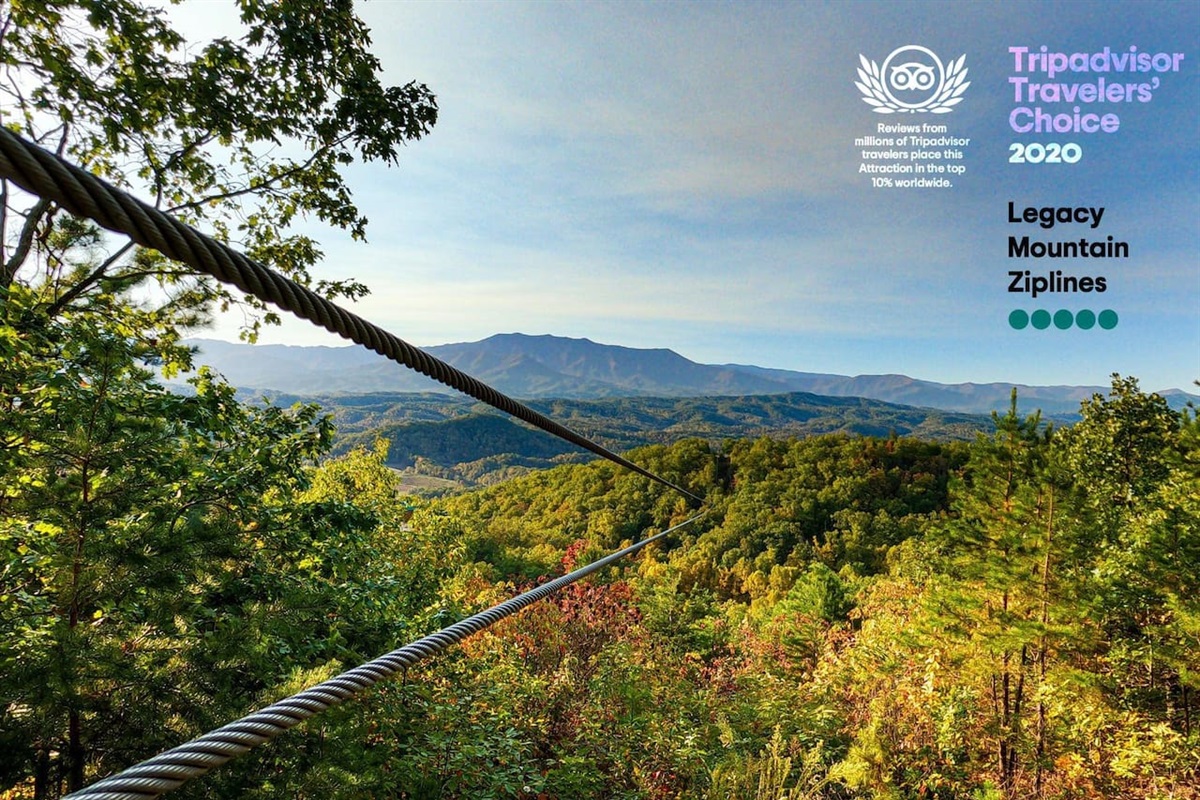 Legacy Mountain Ziplines: Voted best Zipline attraction in 2020, and located just moments from our front door!