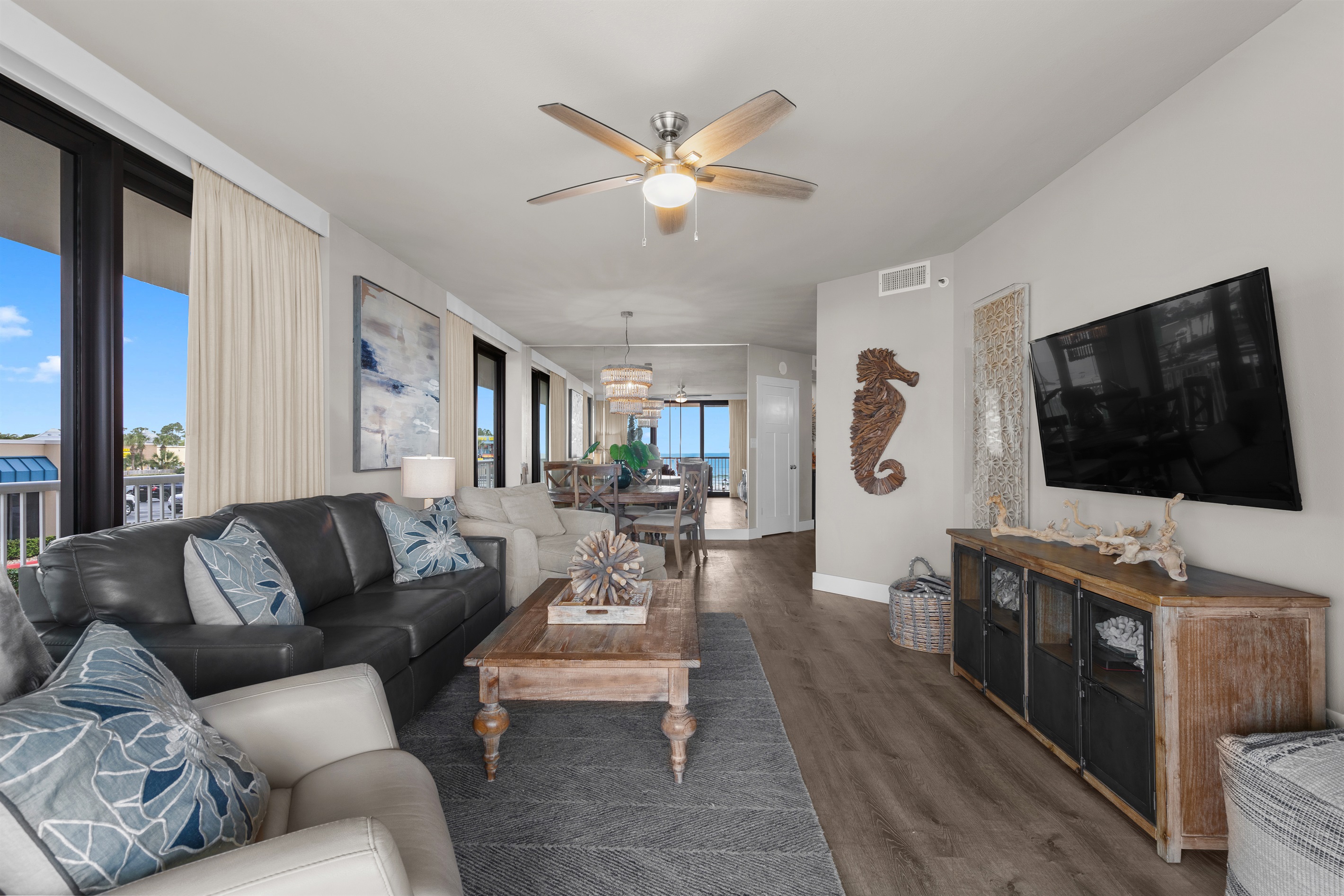 Living Room and Dining Room