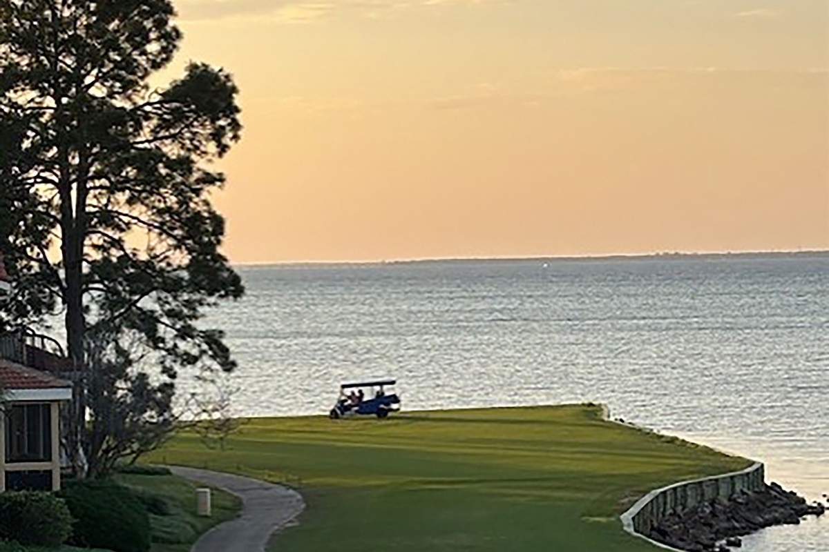 Sunset view from Players Club