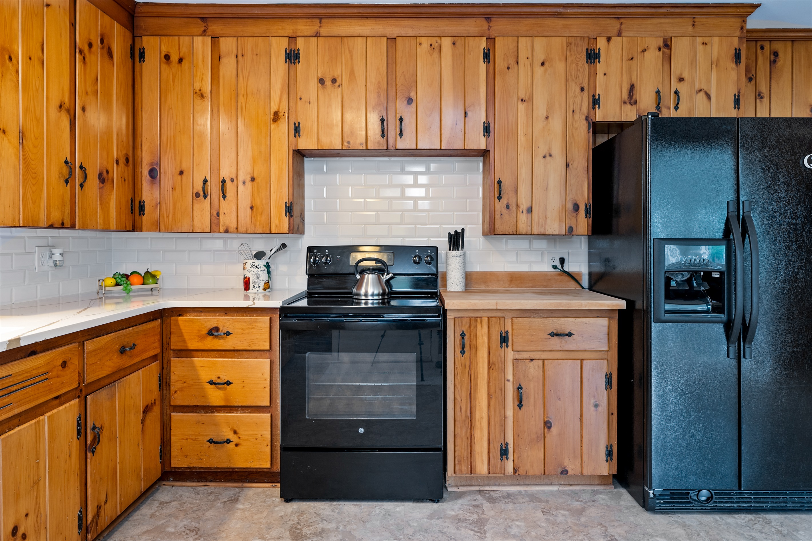 Spacious kitchen with plenty of room to prep meals