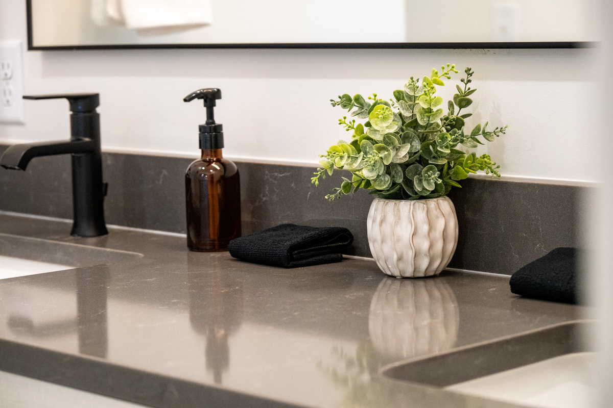 Double Sinks in the Upstairs Bathroom