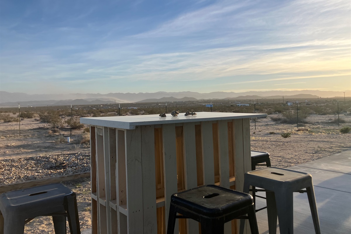 Dining al fresco, and what a fresco!