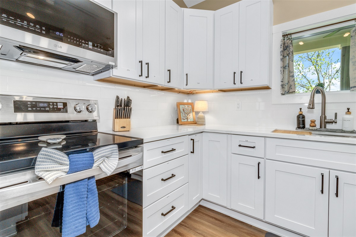 Kitchen with new appliances