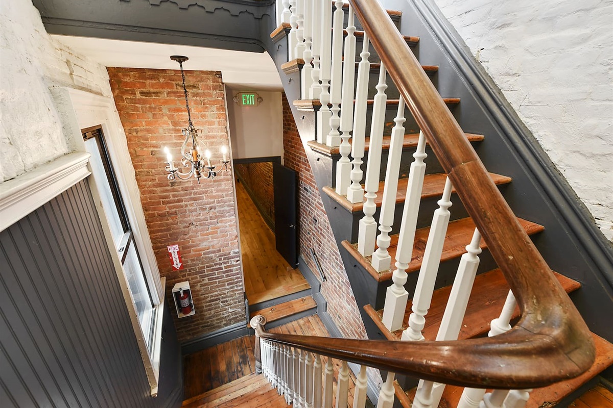 Stairs.