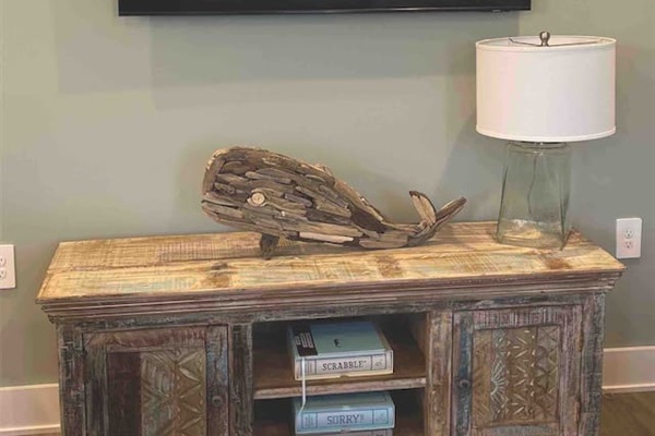 Smart TVs in Living room and bedrooms.