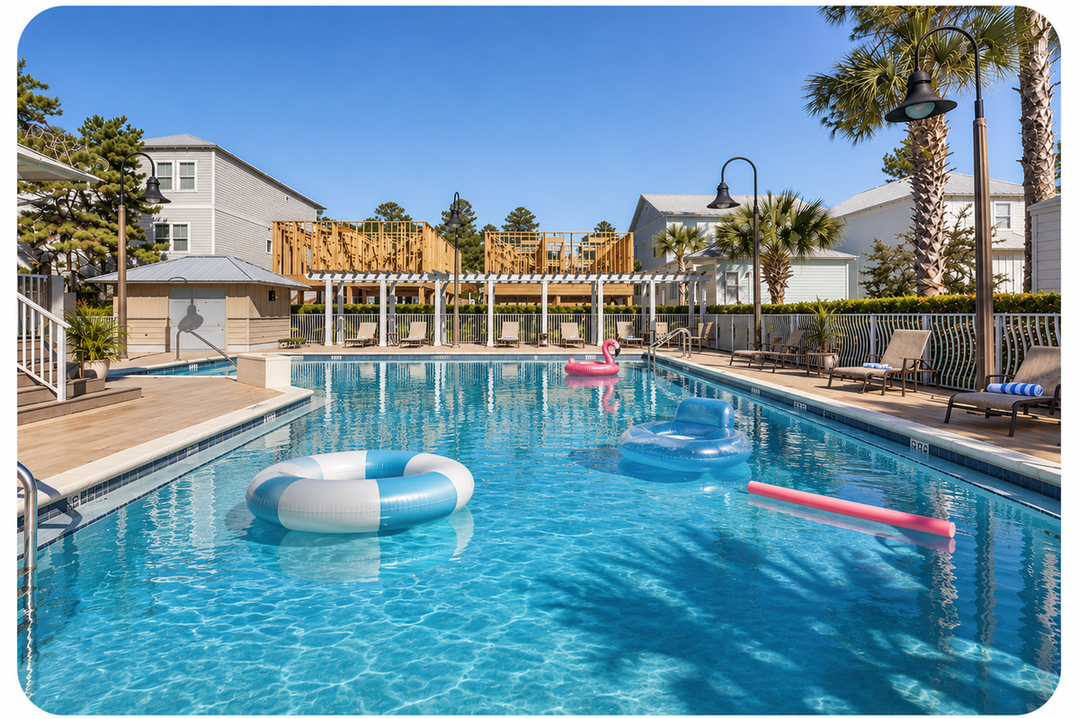 Community Pool right next door