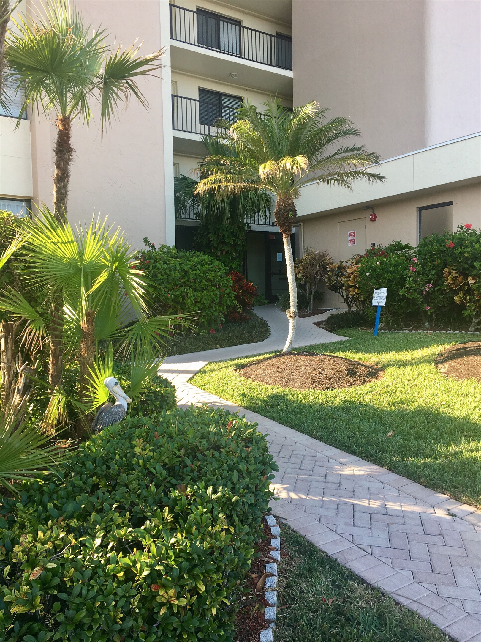 Lush greens property grounds